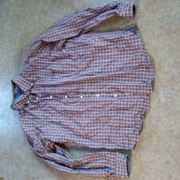 Chaps Other - Chaps Plaid Long Sleeve Button Down Casual Mens Dress Shirt Large